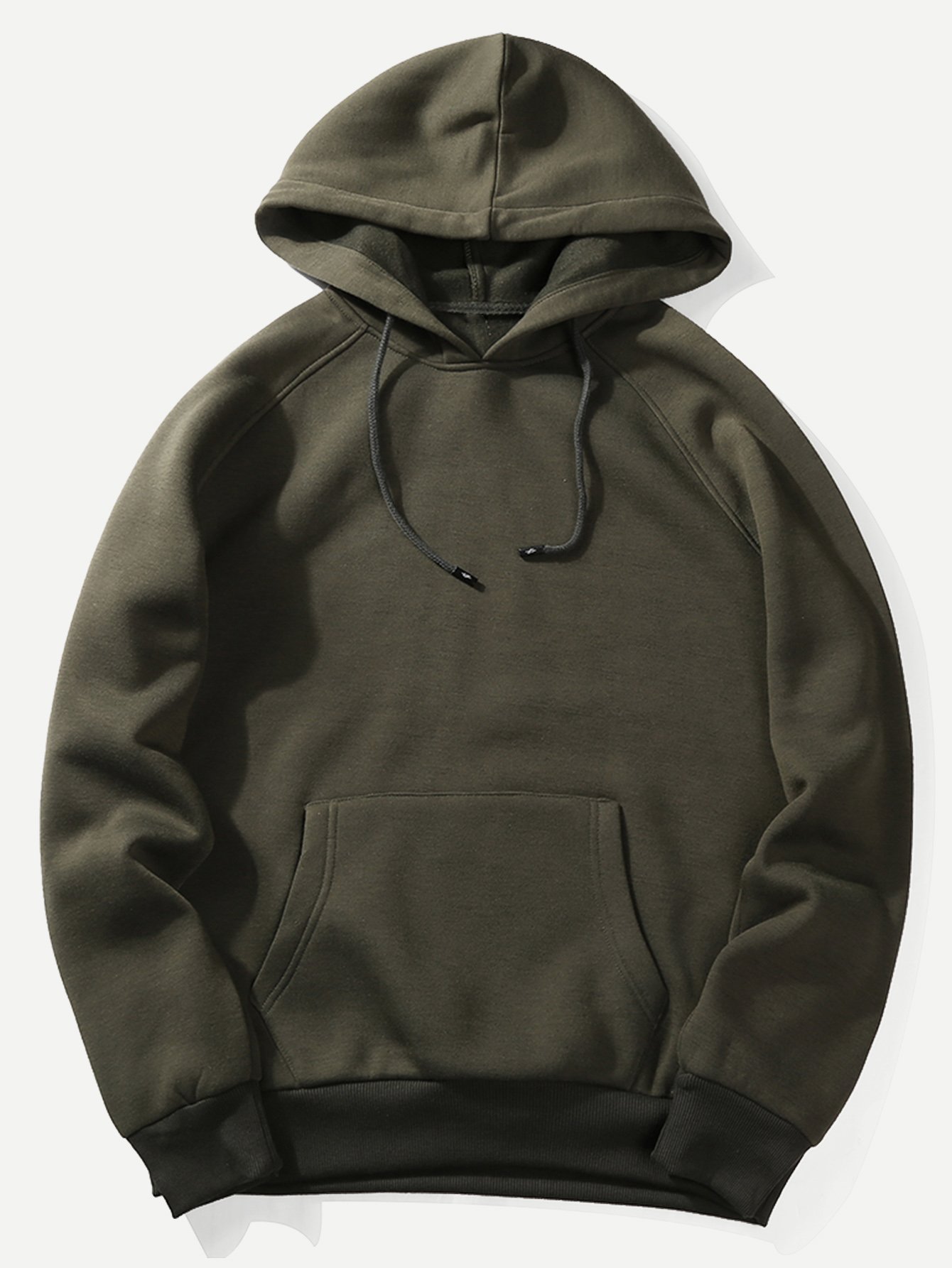 men solid hooded sweatshirt