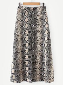 Snack Skin Print Skirt