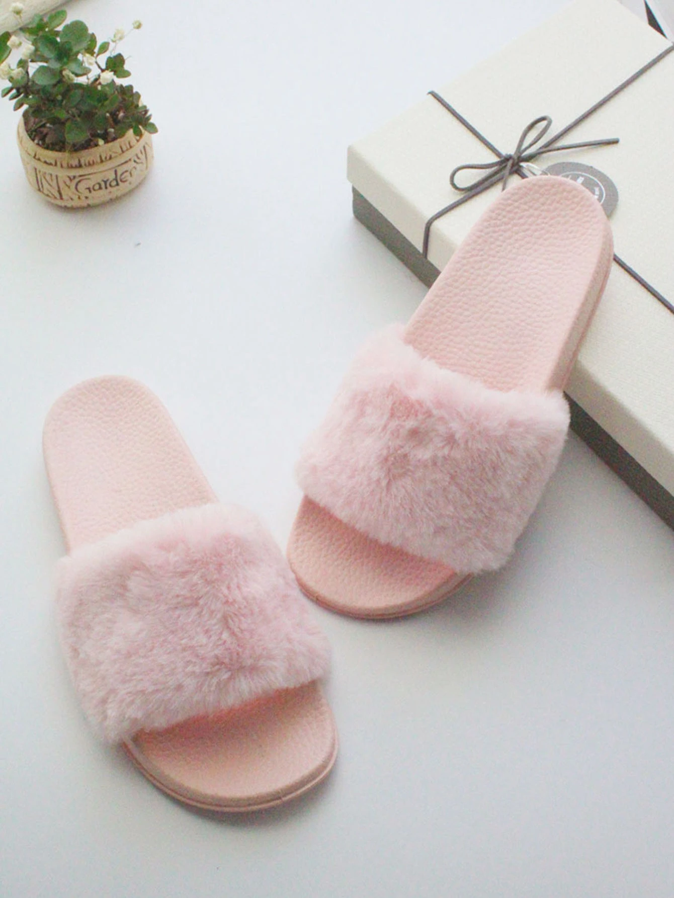 fluffy slippers online