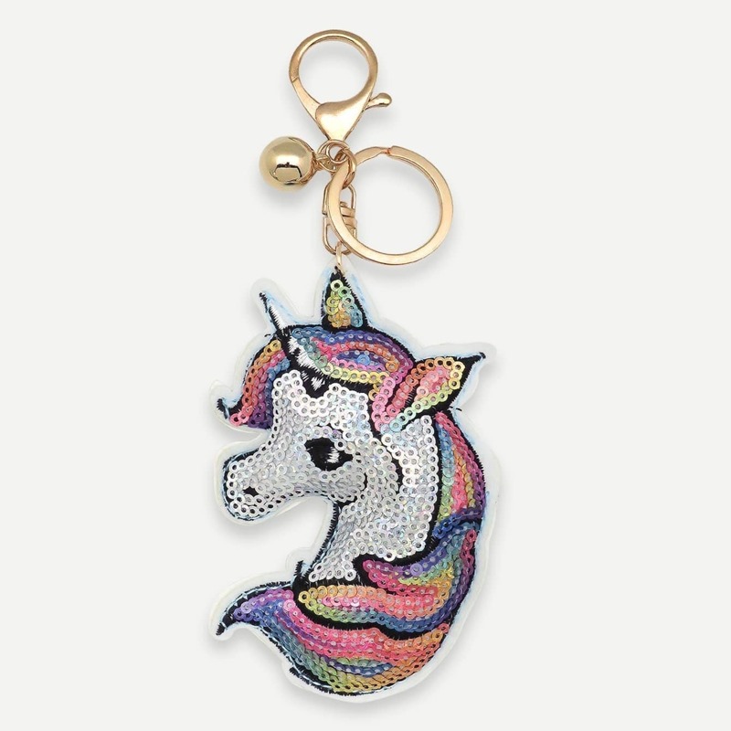 

Animal Shaped Sequin Key Chain, Multicolor