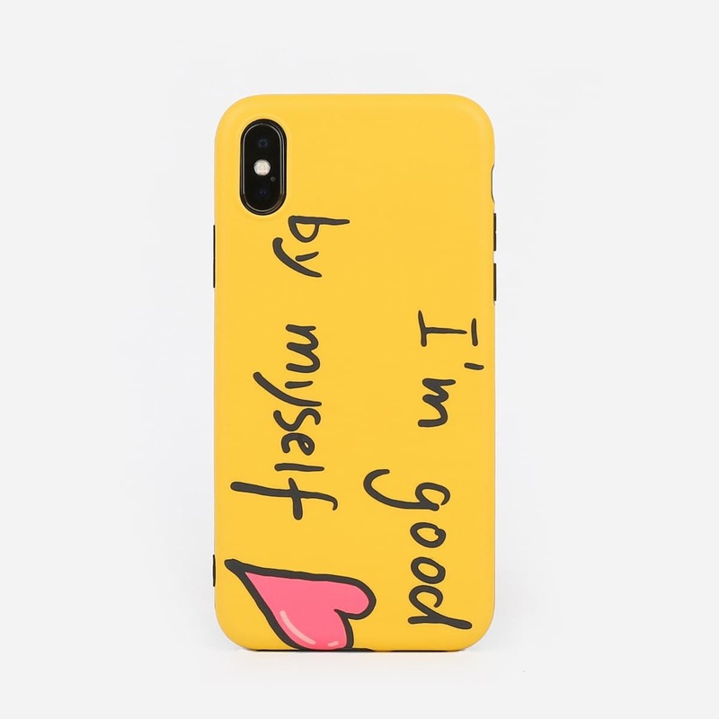 

Letter Print iPhone Case