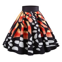 50s Graphic Print Skirt