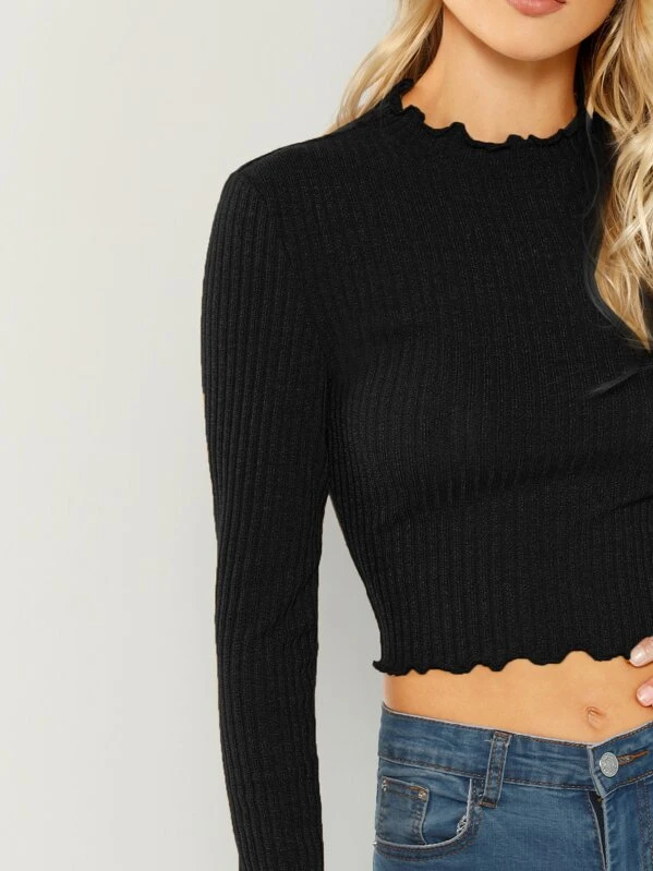 Shein top noir Clearance