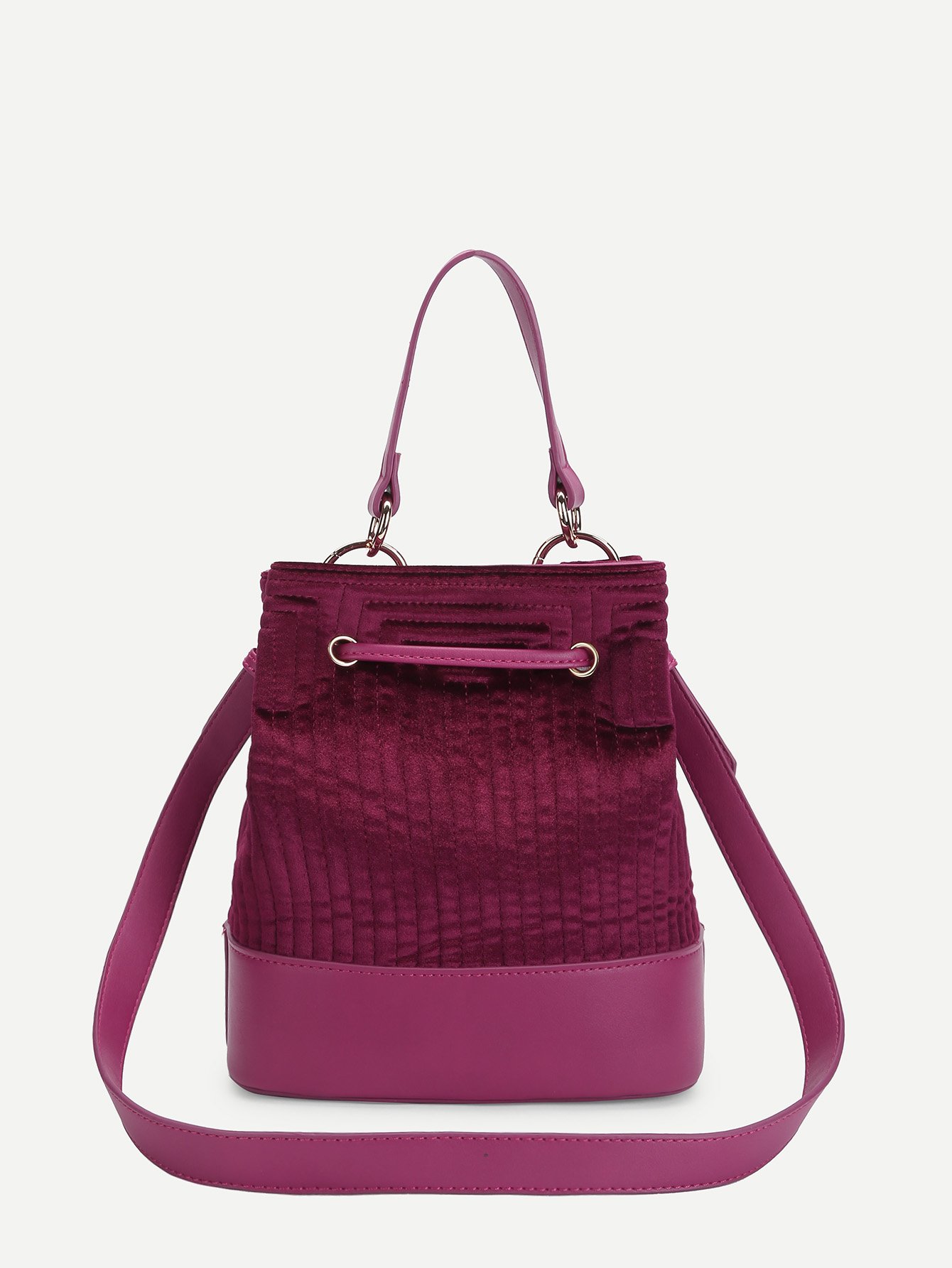 drawstring detail satchel bag