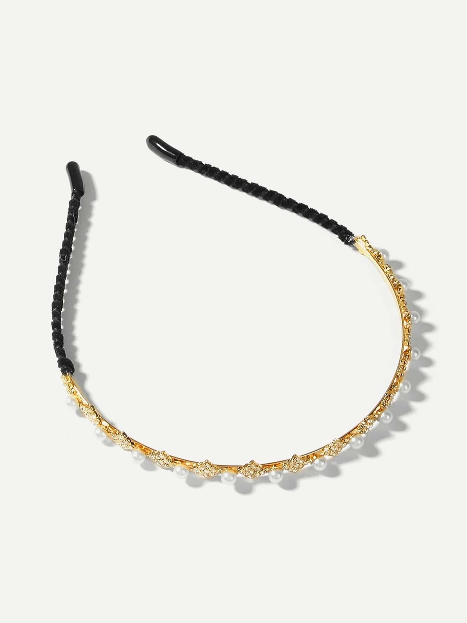 Faux Pearl Decorated Headband