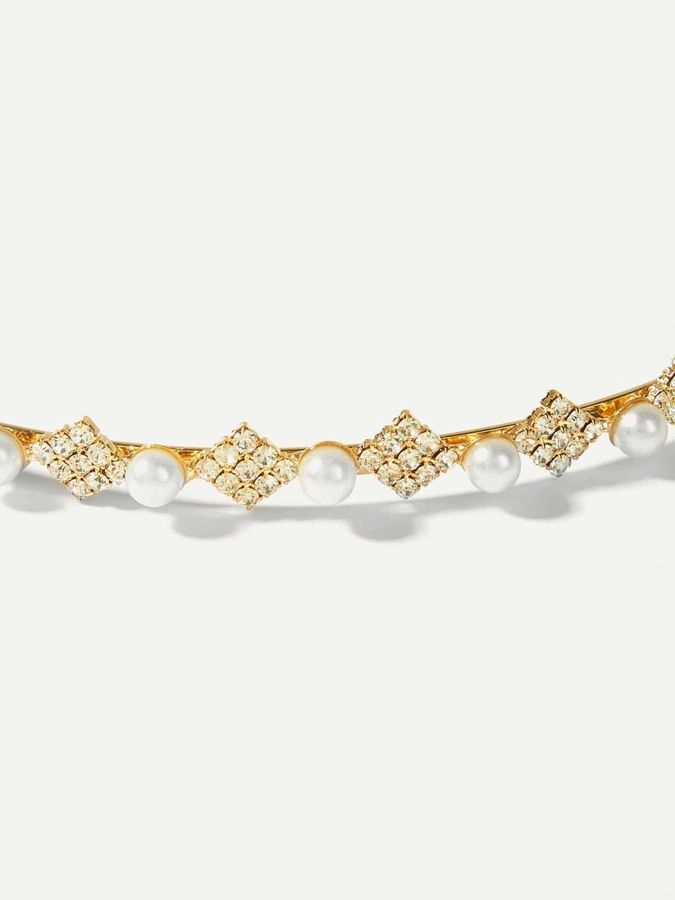 Faux Pearl Decorated Headband