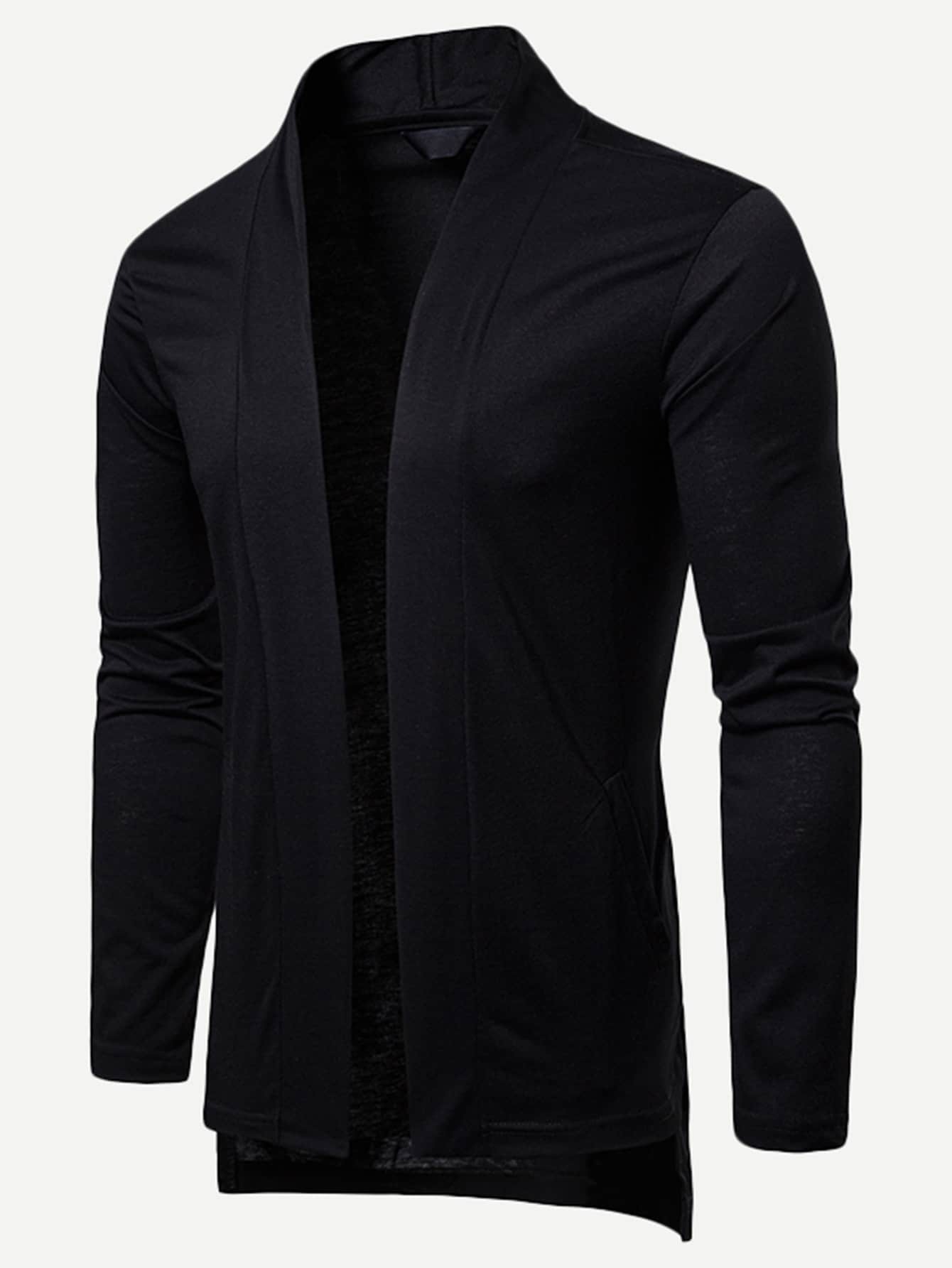 Cárdigan suéter largo sólido de hombres | Moda de Mujer | SHEIN México