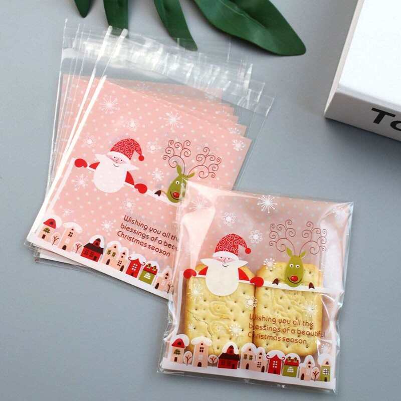 

Christmas Print Packaging Bag 100pcs