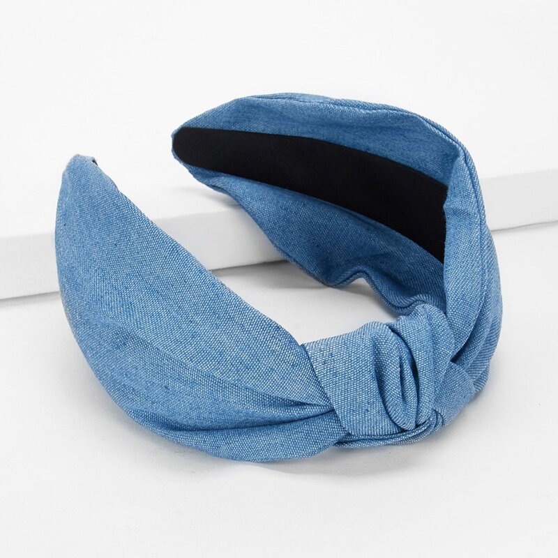 

Knot Plain Headband, Blue