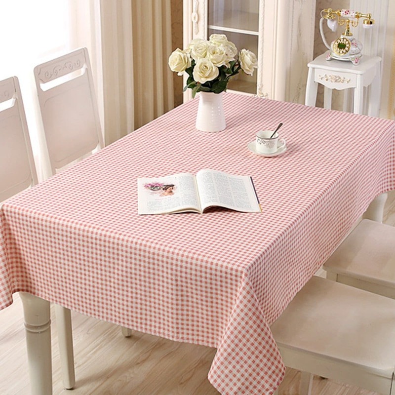 

Gingham Print Table Cloth, Pink