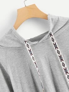 Grijs Casual Vlak Grote maten sets Koord - Lichtgrijs - Bekijken 3