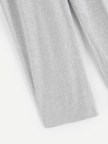 Grijs Casual Vlak Grote maten sets Koord - Lichtgrijs - Bekijken 7