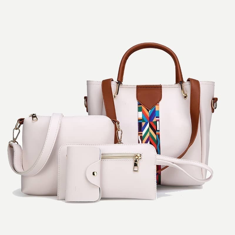 

PU Combination Bag 4pcs, Beige