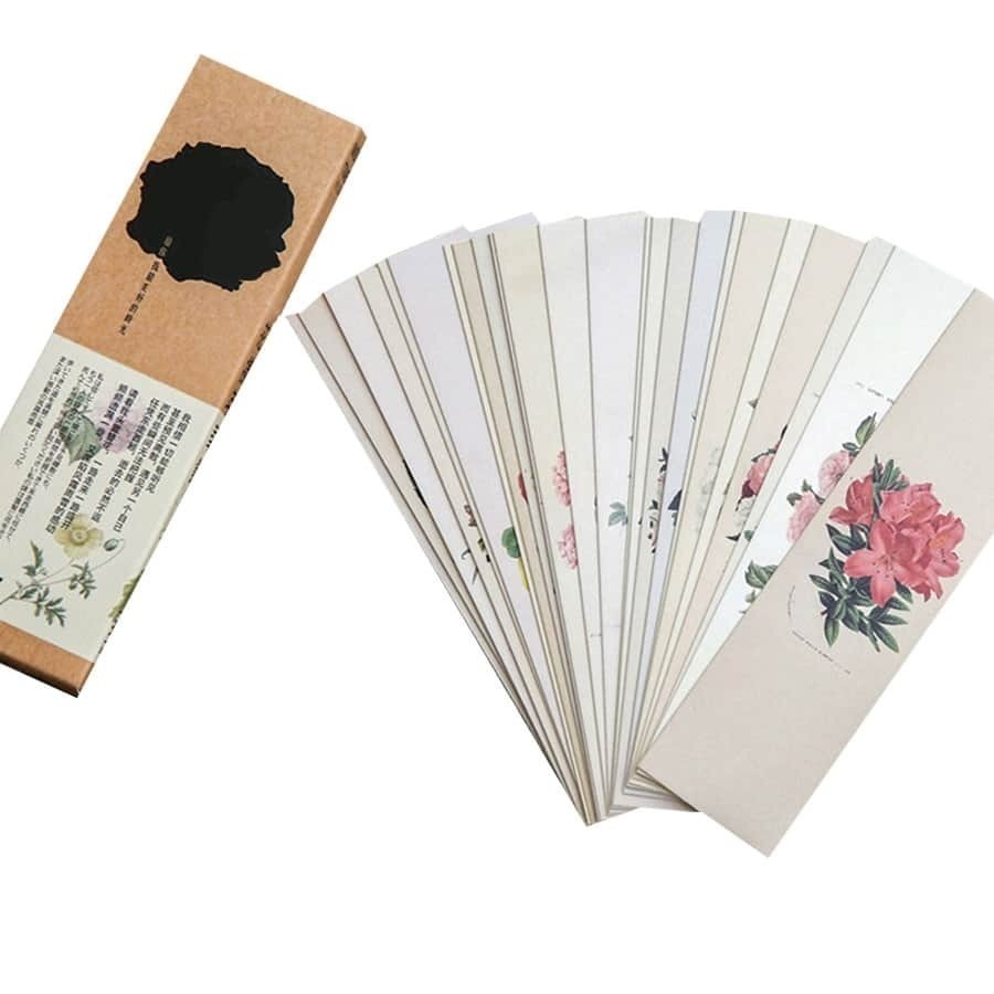 

Flower Print Bookmark 30sheets