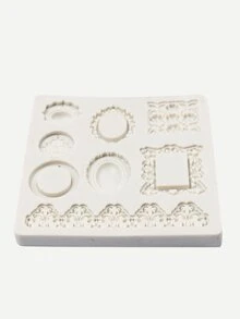矽膠烘烤模具1pc - 白色 - 查看 3