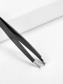 Stainless Steel Eyebrow Tweezers,Makeup,Cheap,Room Decor,Vanity,Travel,Bedroom,Makeup Accessories,Tweezers,Cheap,Stocking Stuffers,Makeup,Makeup Tools,Cheap Stuff,Gifts,Gifts For Women,Christmas Gifts - Black - View 3