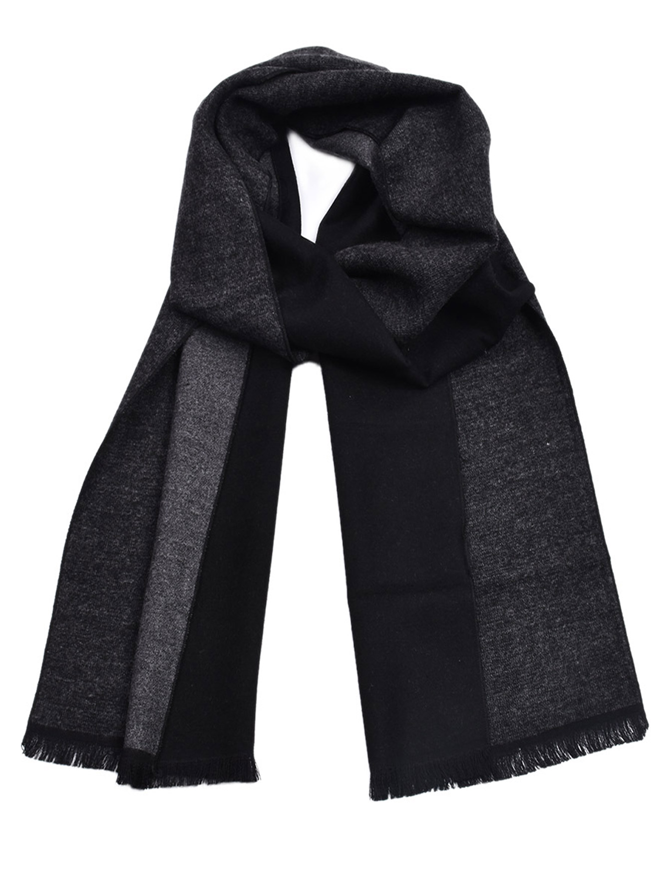 Men Fringe Hem Scarf