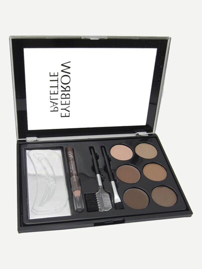6colors Eyebrow Powder Palette With Eyebrow Pencil & Brushes pictures