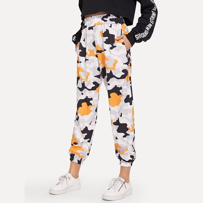

Camouflage Print Pants, Multicolor