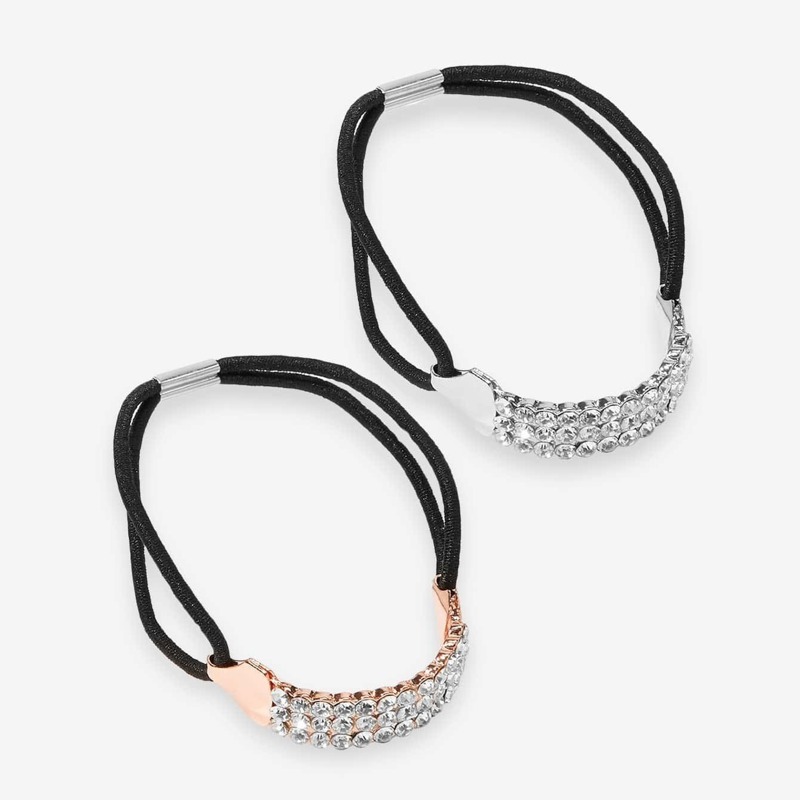 

Random Color Rhinestone Decorated Hair Tie 1pack, Multicolor
