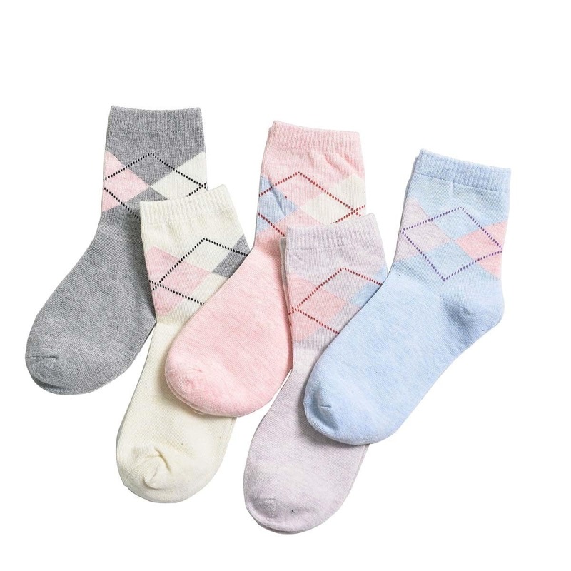 

Argyle Socks 5pairs, Multicolor