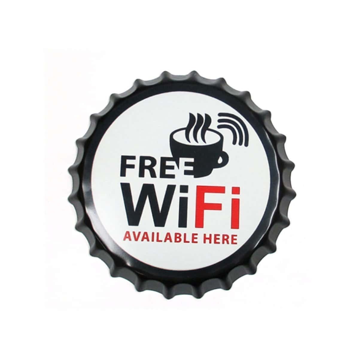 

Slogan Print Beer Cap Wall Decor 1pc