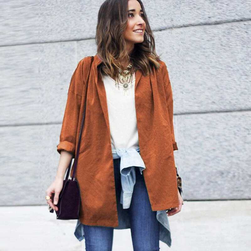 

Slit Side Belt Coat, Brown