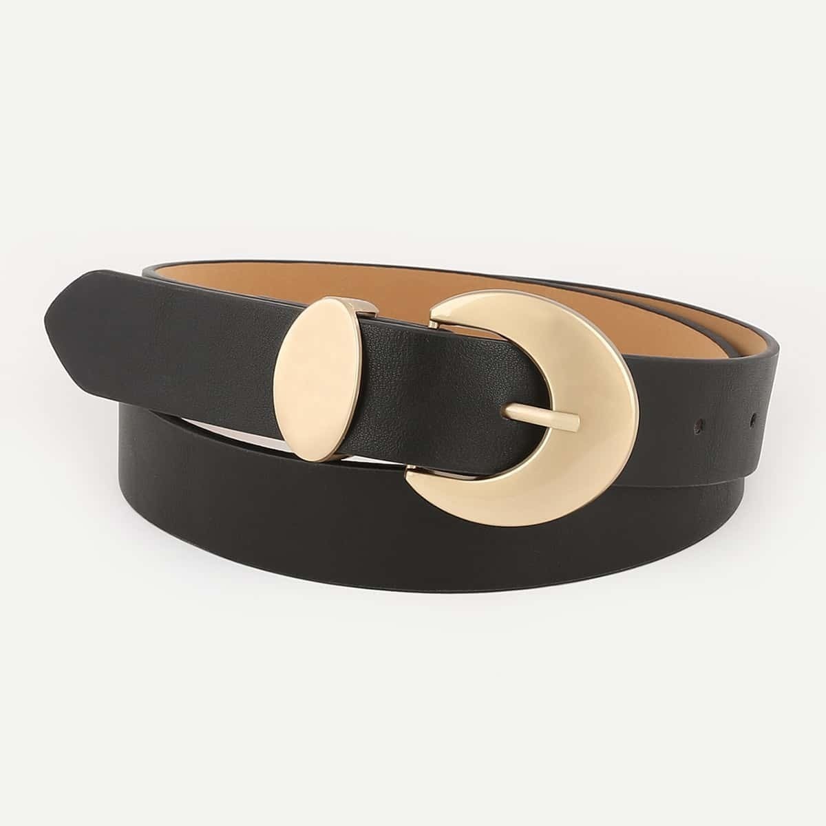 

Metal Buckle Belt, Black