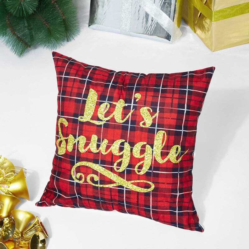 

Christmas Print Cushion Cover 1PC, Multicolor
