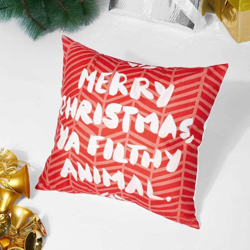 

Christmas Print Cushion Cover 1PC, Multicolor
