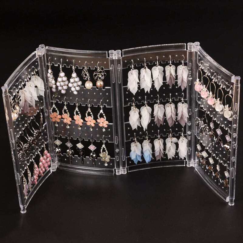 

Clear Jewelry Organizer, White