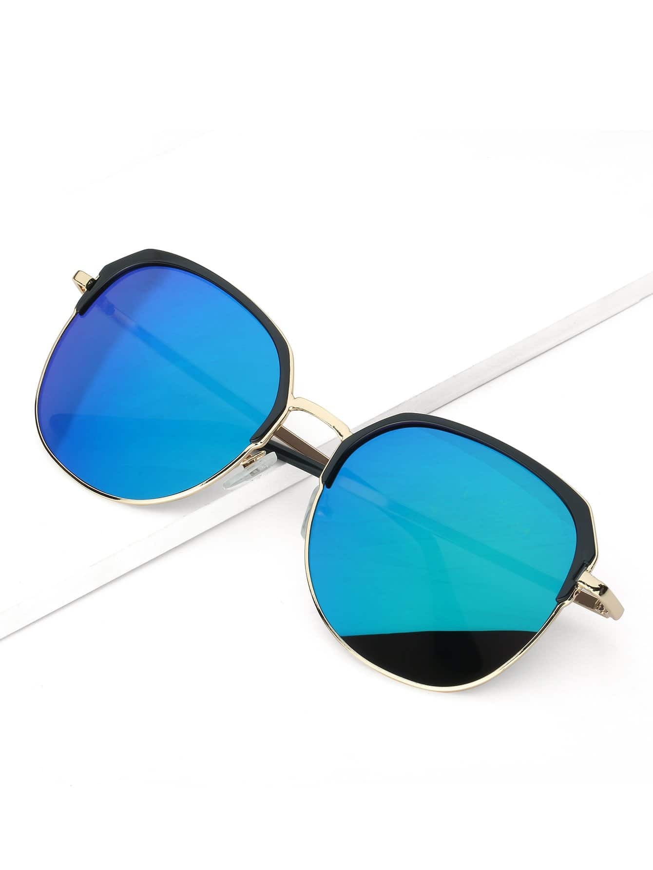 Men Mirror Lens Sunglasses