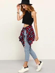 Pantaloni con strappati denim - Lavaggio chiaro - Visualizzare 4