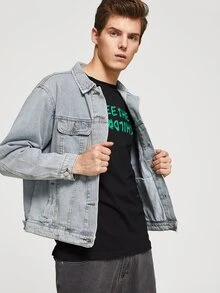 shein men denim jacket