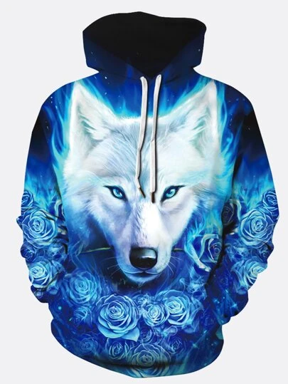 shein wolf hoodie