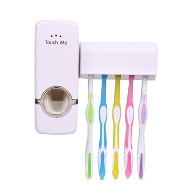 

Letter Print Toothbrush Rack, White