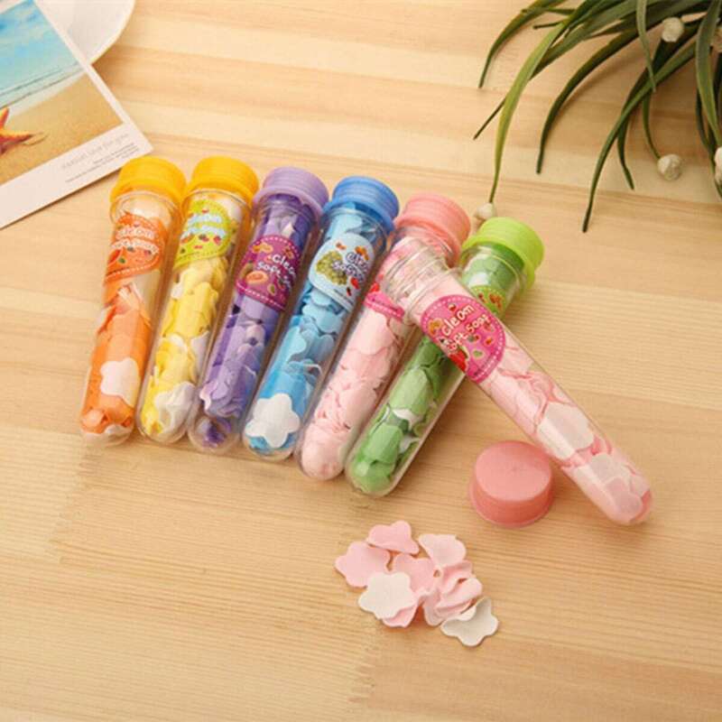 

Random Color Portable Soap Paper 6pcs, Multicolor