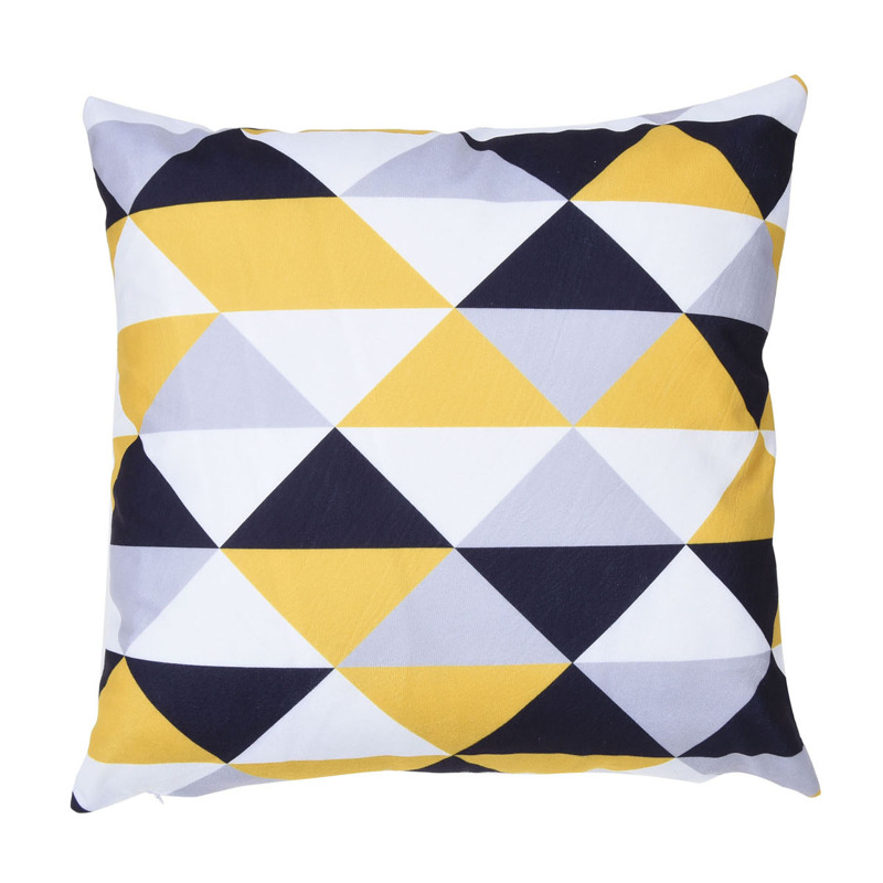 

Geometric Print Cushion Cover, Multicolor