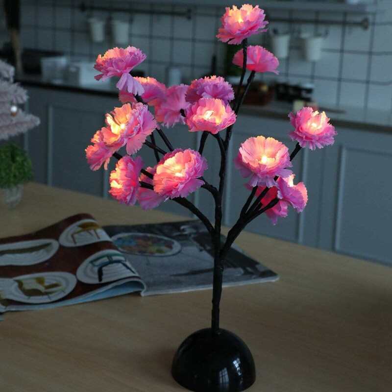 

Flower Bulb 20pcs Table Lamp 12V, Pink