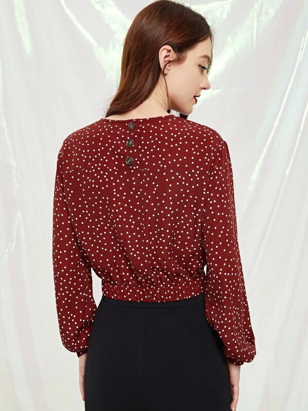 shein polka dot top