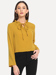 Knot Front Solid Top