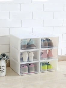 Shoe Storage Box 1pc - White - View 1