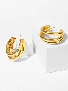 Hoa tai Vàng Casual - Vàng - Xem 2