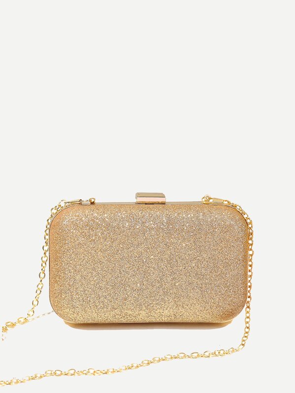 Glitter Chain Clutch Bag