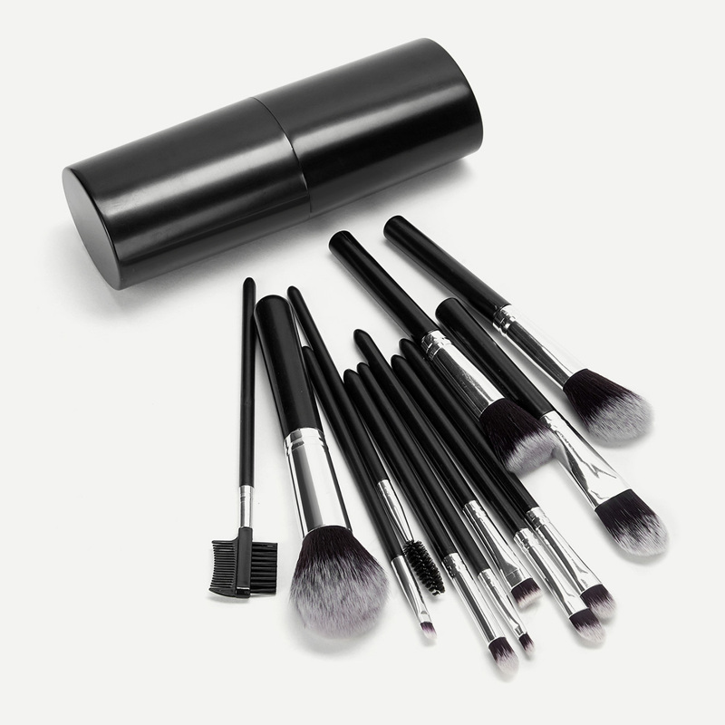 

Duo-fiber Brush Kit 12pcs With Case, Black