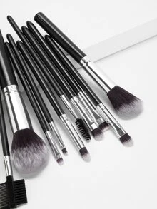 12pcs Makeup Brush Set Beauty Brushes Powder Contour Blush Eyebrow Brush Cosmetics Make Up Brush With Cylinder Case, Makeup Brush/Cosmetic Brush,Brush Set,Makeup Brush Kit,Make Up Brush Set,Make Up Set Complete,Makeup Brush Set,Complete Makeup Kit,Brush Kit,Brushes Makeup Set,Makeup Gift Set,Set - Black - View 3