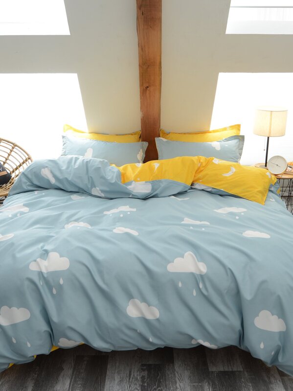 Cloud Moon Duvet Cover 1 Pc Shein Uk