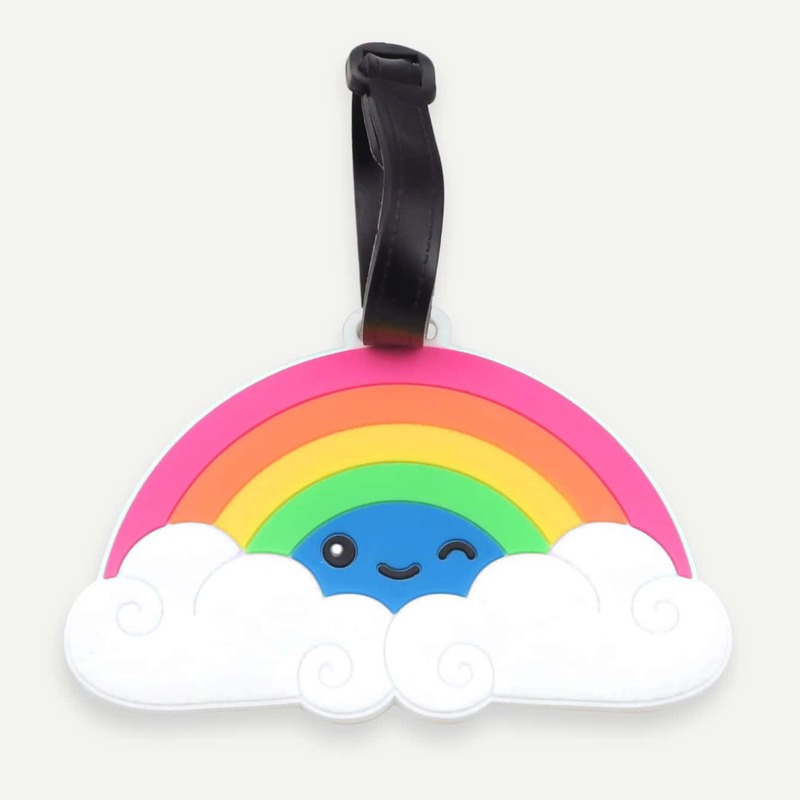 

Rainbow Shaped Luggage Tags Card Holder, Multicolor
