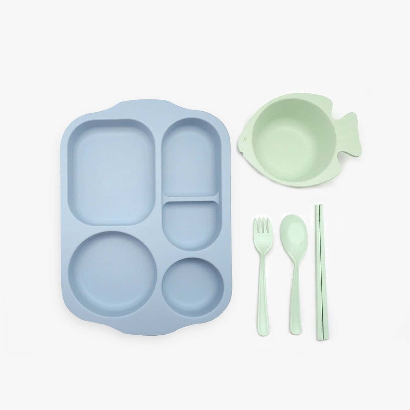 

Kids Fish Design Dinnerware Sets 5pcs