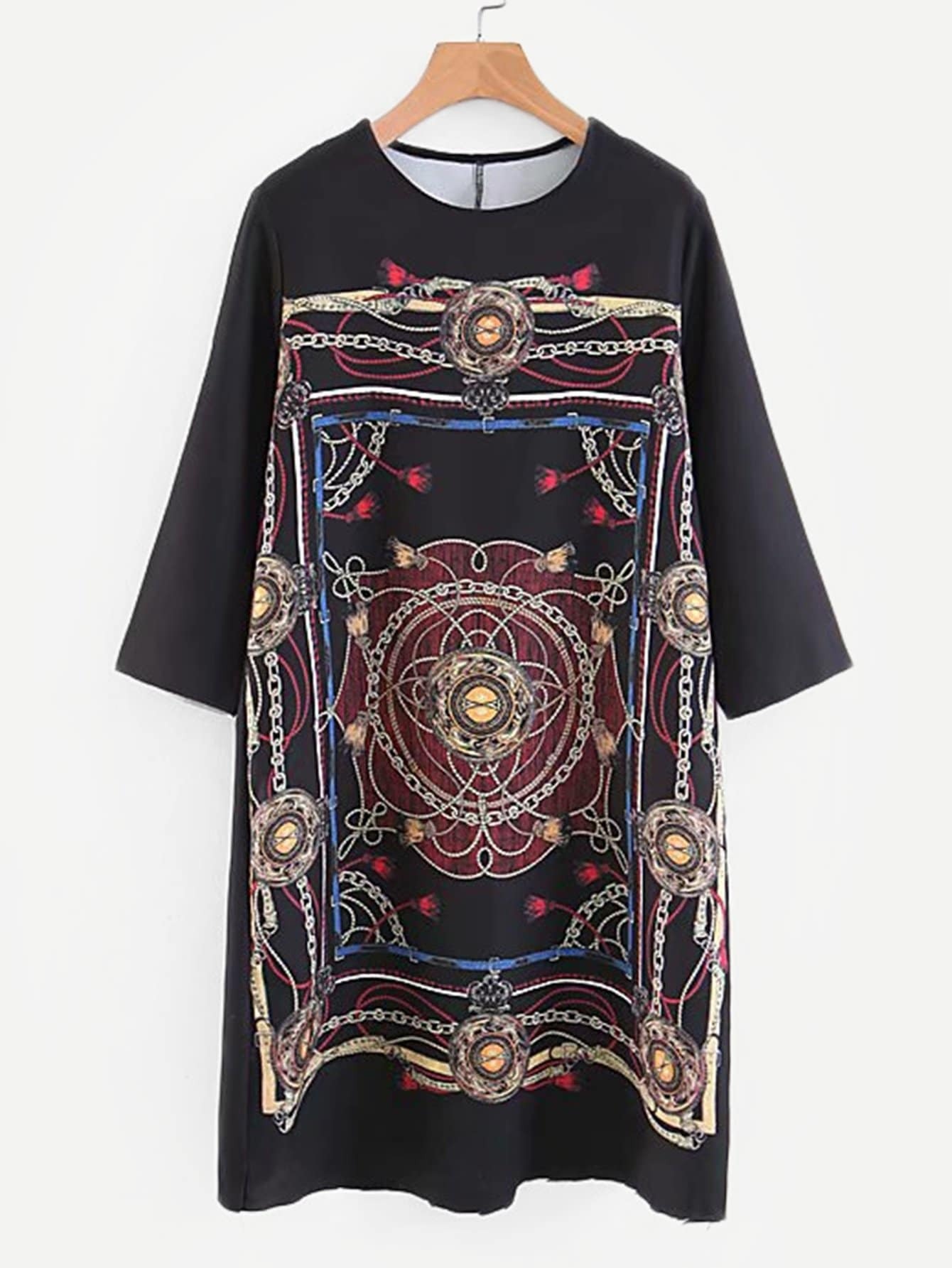 paisley tunic dress